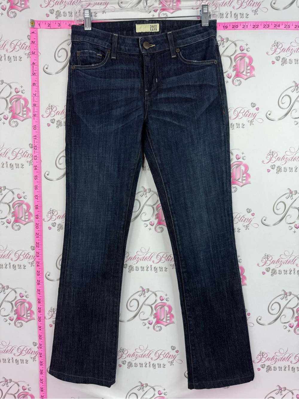DAVID KAHN jeans Women's Dark Wash Boot Cut Jeans - Classic Mid-Rise